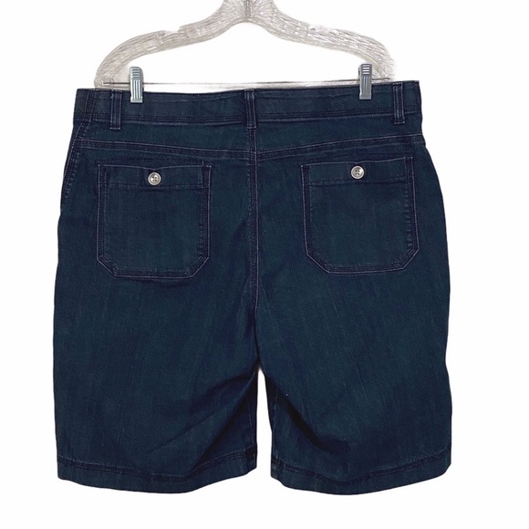 Lee Comfort Waistband Dark Wash Jean Shorts 16W - Picture 3 of 7